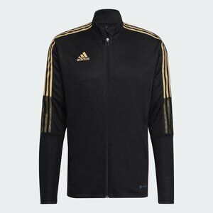 Adidas Men's Classic Tiro Sportswear Athletic Track Running Black Zip Up Jacket